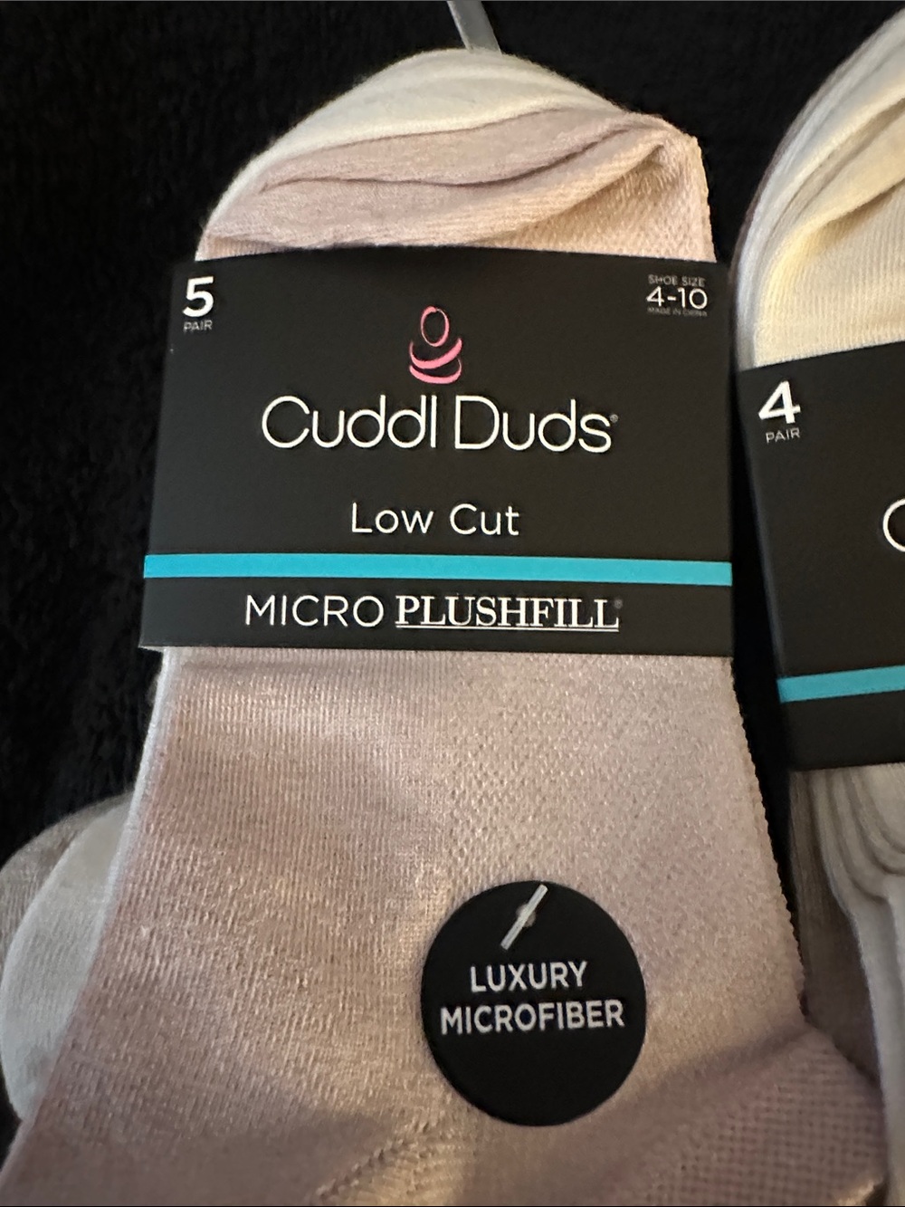 Cuddl Duds Low Cut Micro Plushfill Socks Shoe Size 4-10 NWT 14 PAIR - Picture 2 of 4